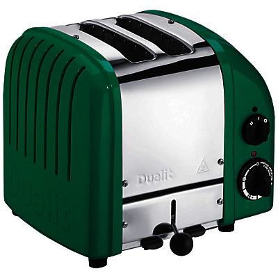 Dualit Made to Order Classic 2-Slice Toaster Stainless Steel/Turquoise Green Gloss